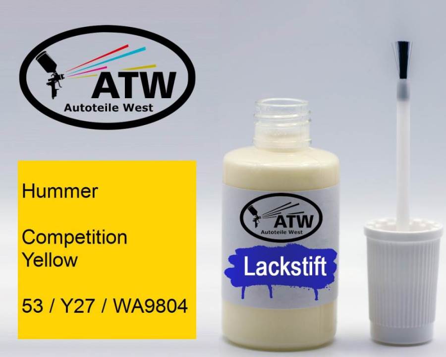 Hummer, Competition Yellow, 53 / Y27 / WA9804: 20ml Lackstift, von ATW Autoteile West.